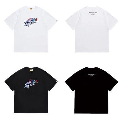 BAPE Star Graffiti Logo Dual Print Tee P120 1055 02