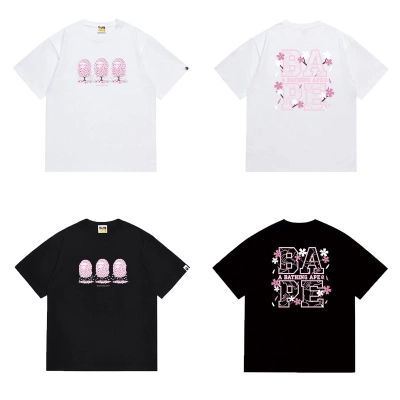 BAPE Three Sakura Tree Ape Dual Print Tee P120 1057 02