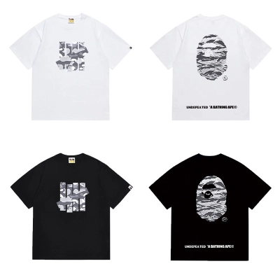 BAPE x Undefeated Grey Camo Dual Print Tee P120 1066 02