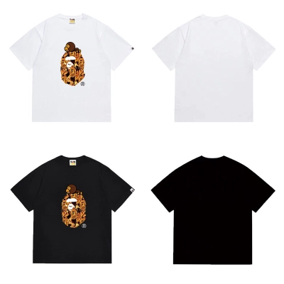 BAPE Fire Camo Baby Milo Ape Tee Black White P120 1075 02