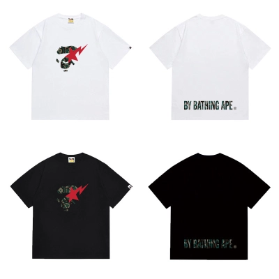 BAPE Camo Star Lightning Loose Short Tee P120 1094 02