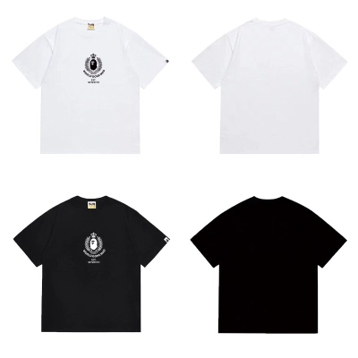 BAPE Crown Wreath Ape Logo Front Tee P120 1105 02