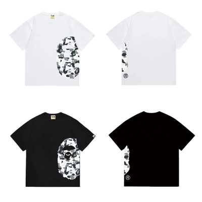 BAPE Monochrome Camo Side Ape Oversize Tee P120 1332 02