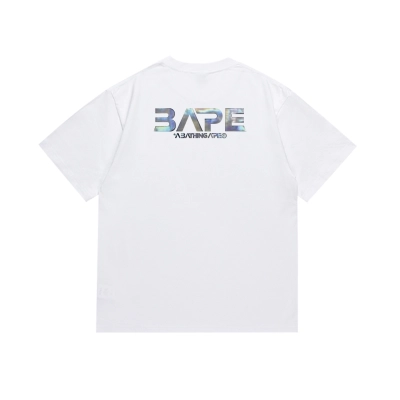 BAPE Space UFO Ape Hologram Print Short Tee P120 158 02