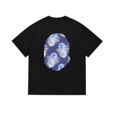 BAPE Ape Head Swirl Graphic Tee Black & White P120 161 02