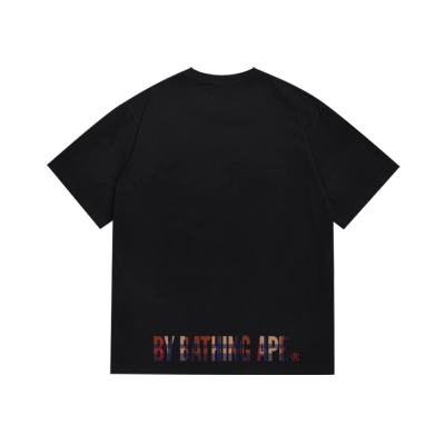 BAPE Plaid Ape Head Split Graphic Tee P120  02