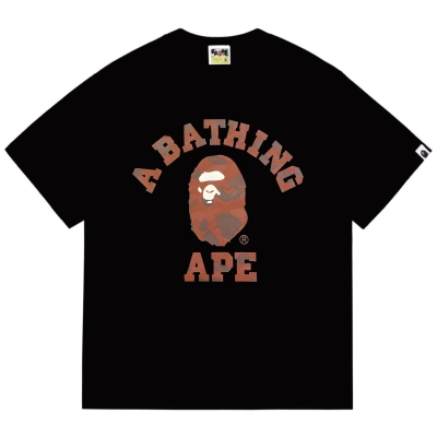 BAPE Camo Ape Head College Graphic Tee  P120  01