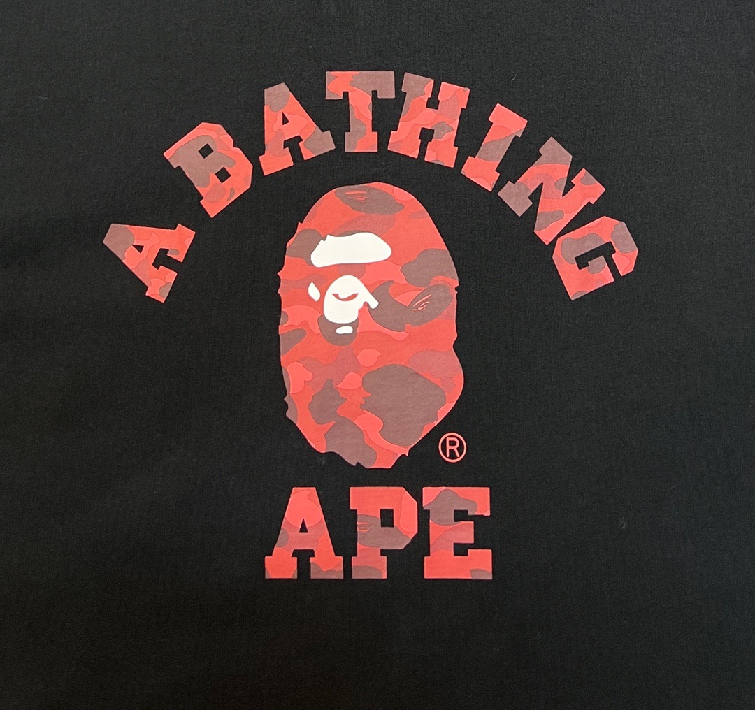 BAPE Camo Ape Head College Graphic Tee  P120 