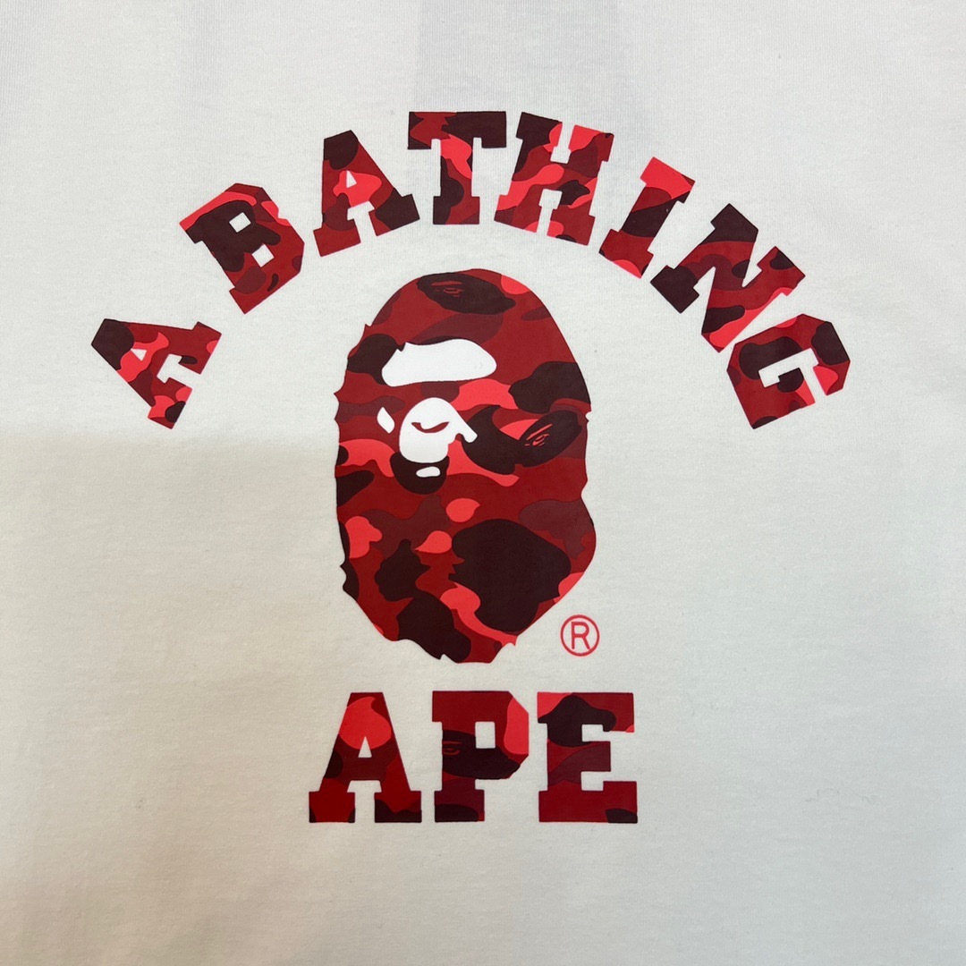 BAPE Camo Ape Head College Graphic Tee  P120 