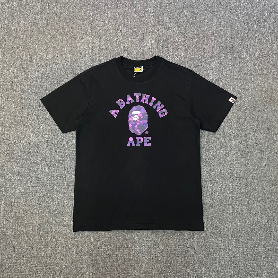 BAPE Camo Ape Head College Graphic Tee  P120 