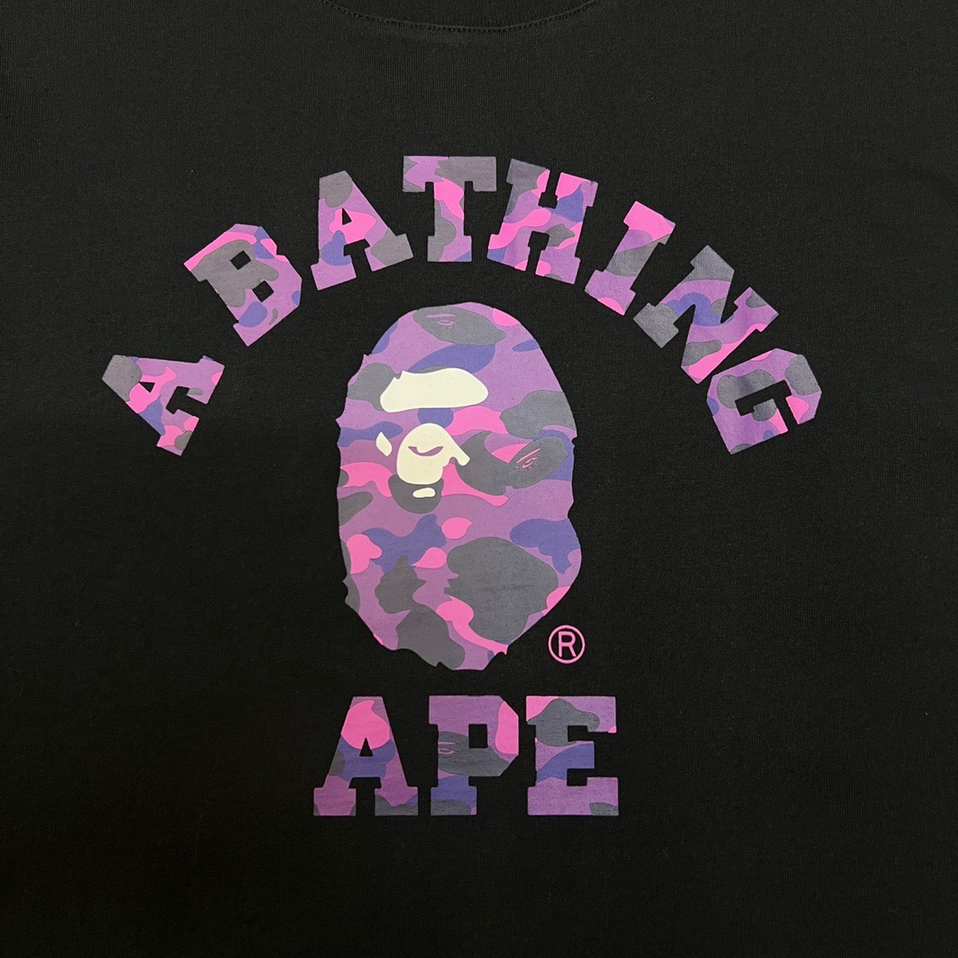BAPE Camo Ape Head College Graphic Tee  P120 