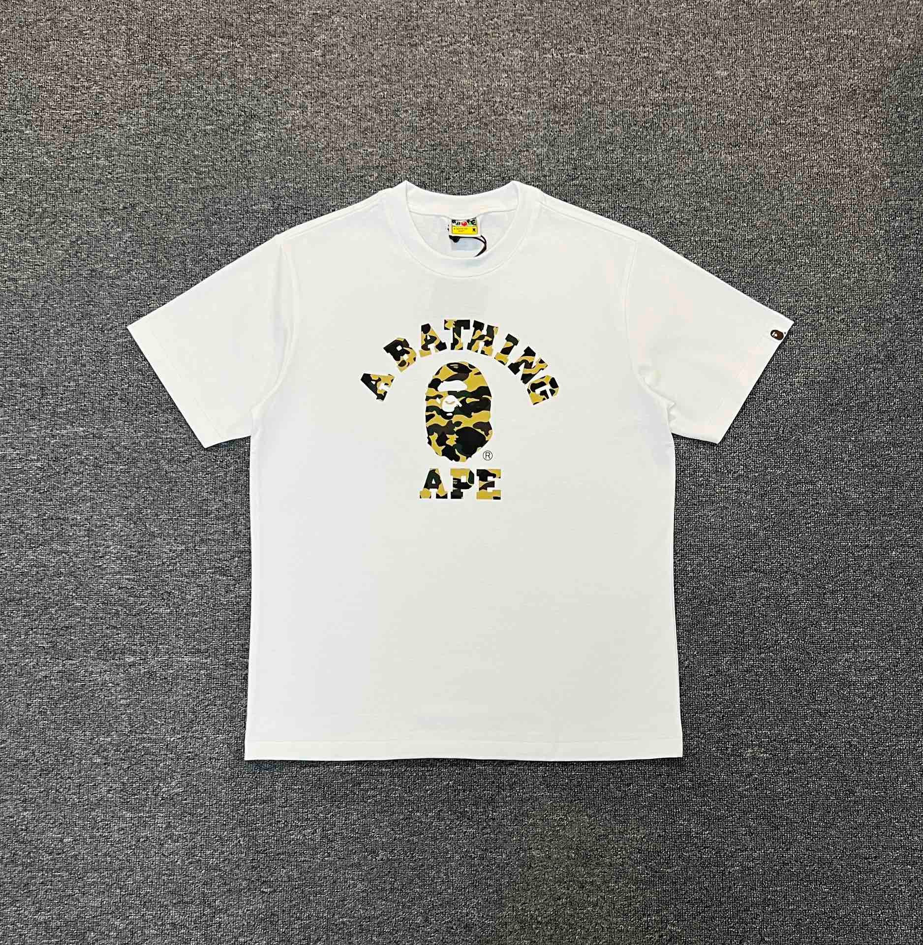 BAPE Camo Ape Head College Graphic Tee  P120 