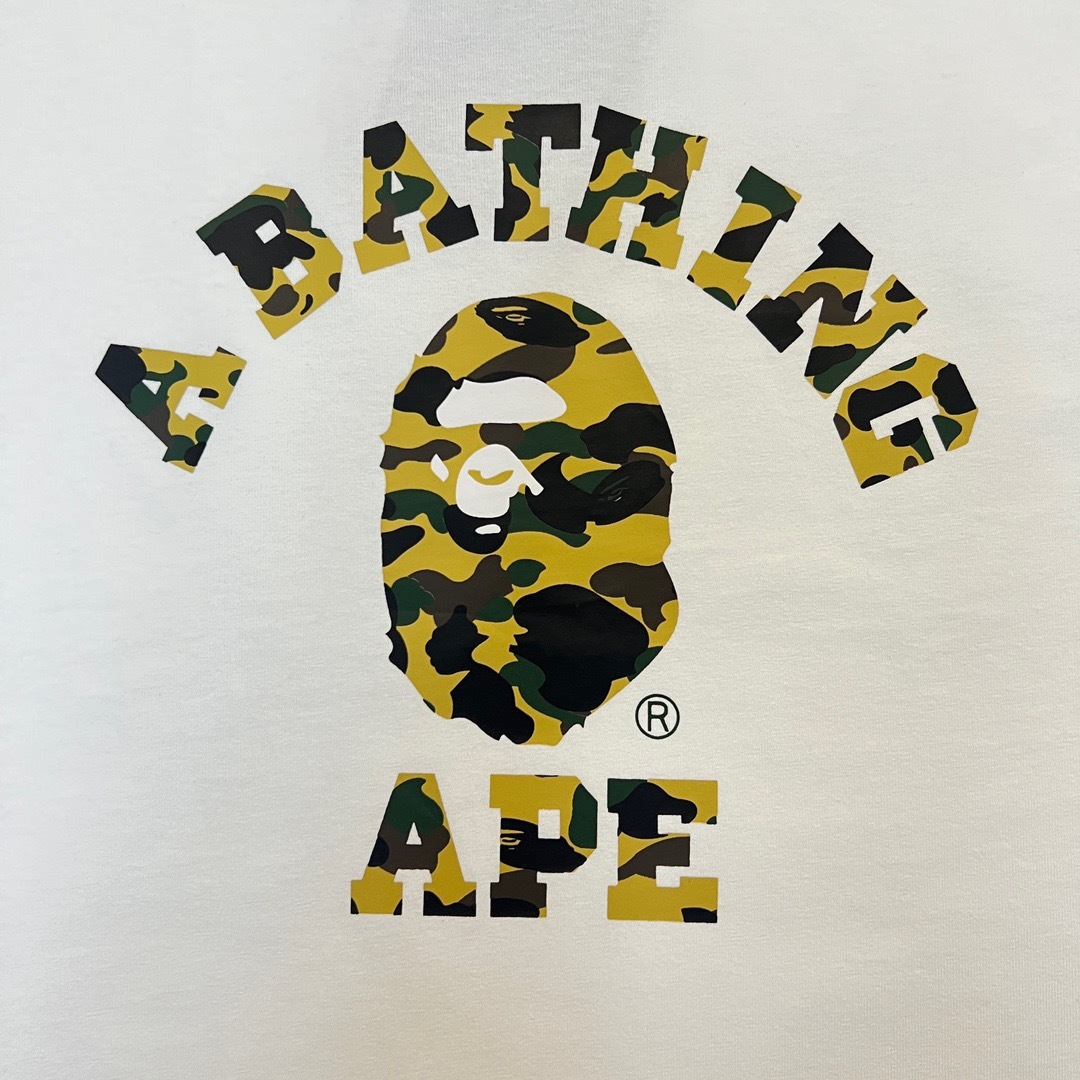 BAPE Camo Ape Head College Graphic Tee  P120 