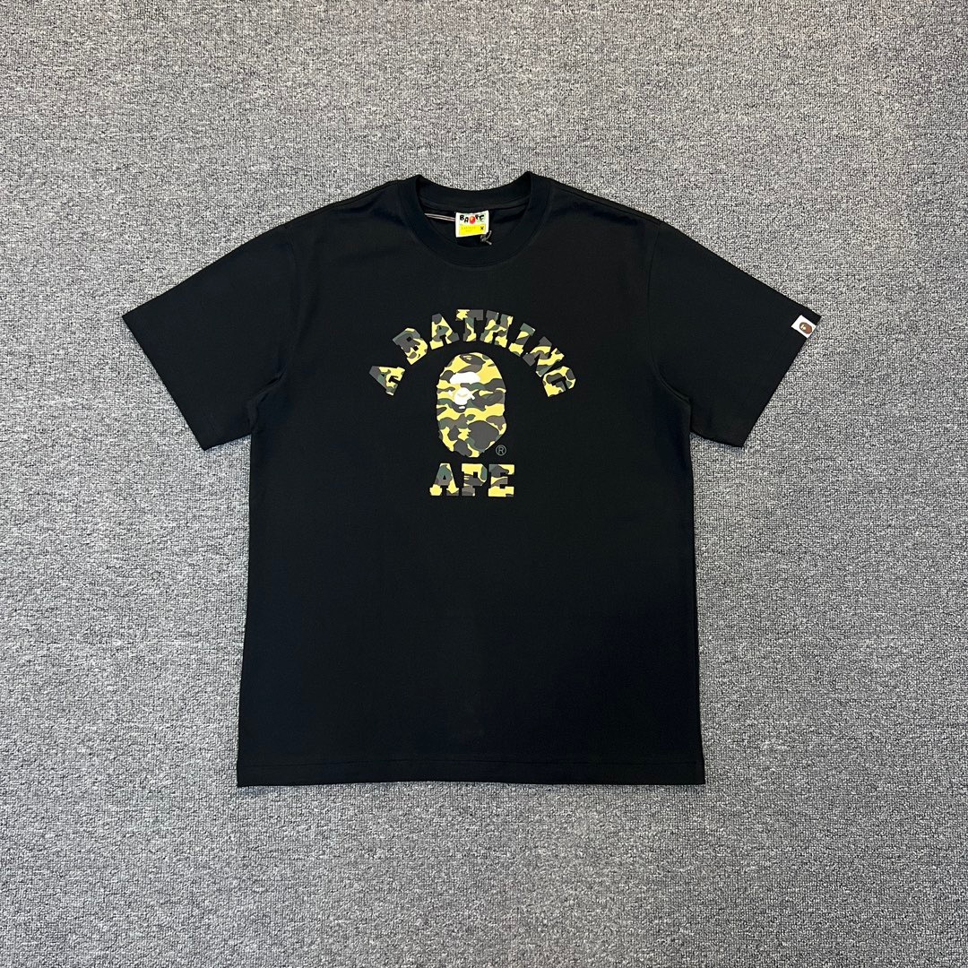 BAPE Camo Ape Head College Graphic Tee  P120 