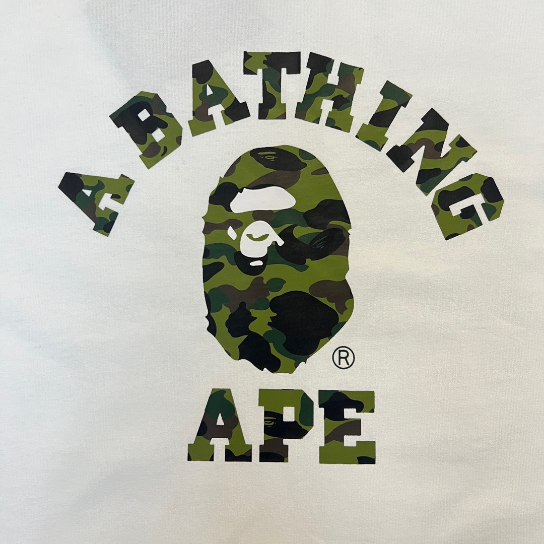 BAPE Camo Ape Head College Graphic Tee  P120 