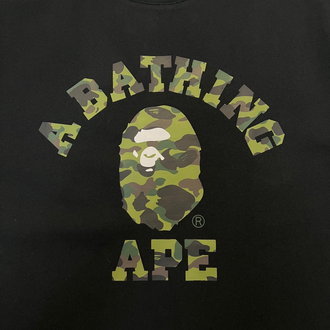 BAPE Camo Ape Head College Graphic Tee  P120 