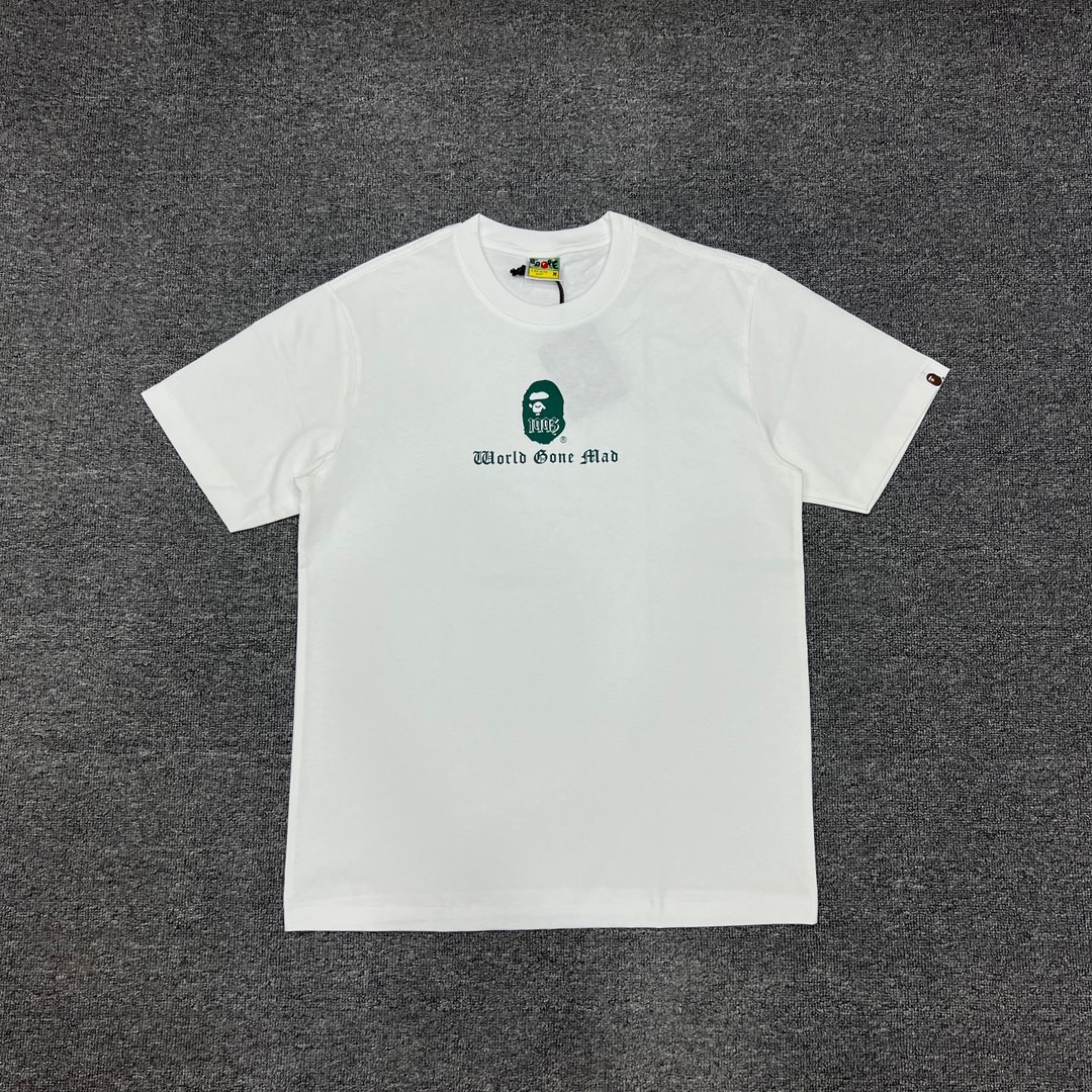 BAPE Gothic Font Ape Head Double Print Tee  P120