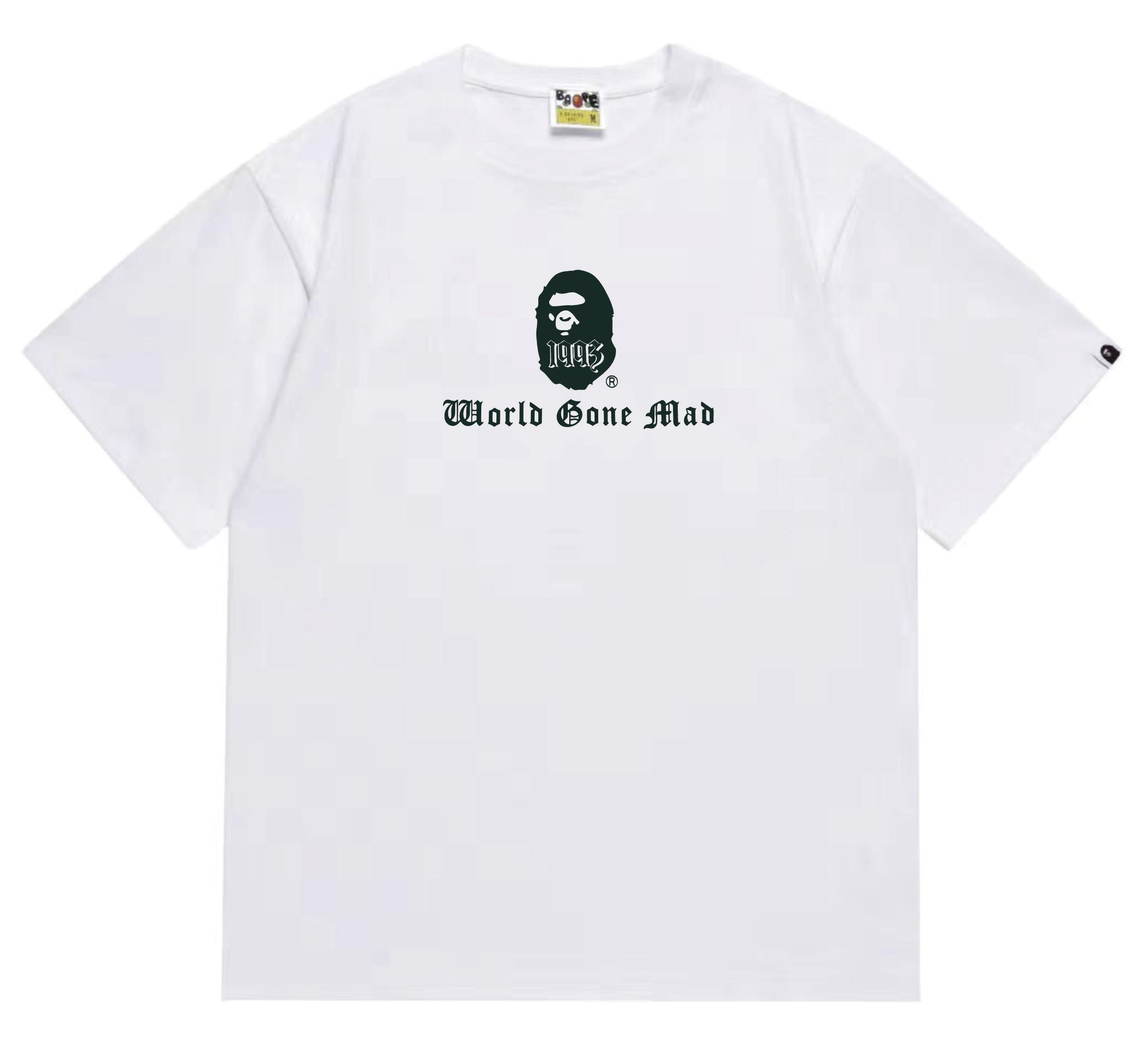 BAPE Gothic Font Ape Head Double Print Tee  P120