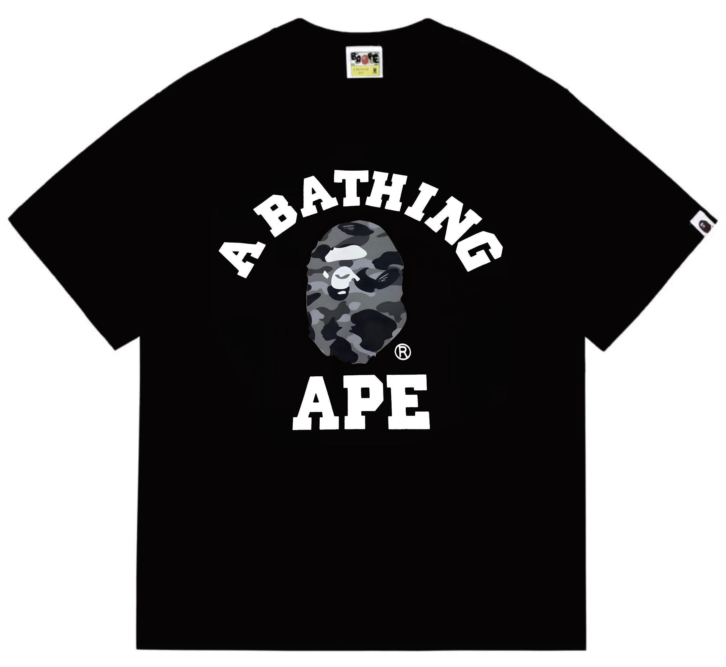 BAPE Arch Logo Camo Ape Unisex Basic Tee  P120 
