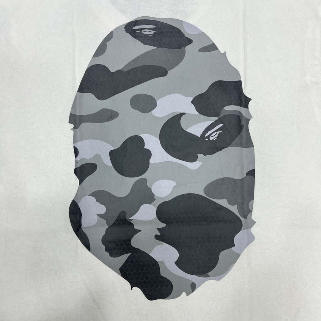 BAPE Front Back Big Camo Ape Head Tee  P120 