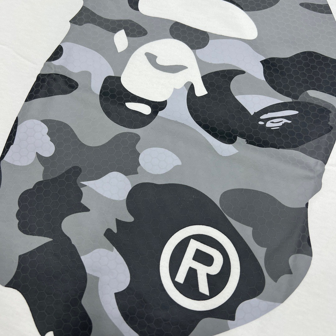 BAPE Front Back Big Camo Ape Head Tee  P120 