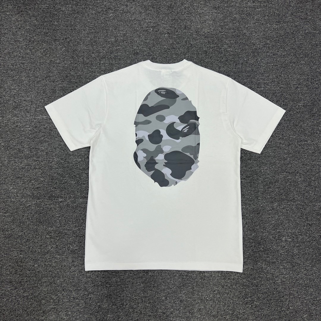 BAPE Front Back Big Camo Ape Head Tee  P120 