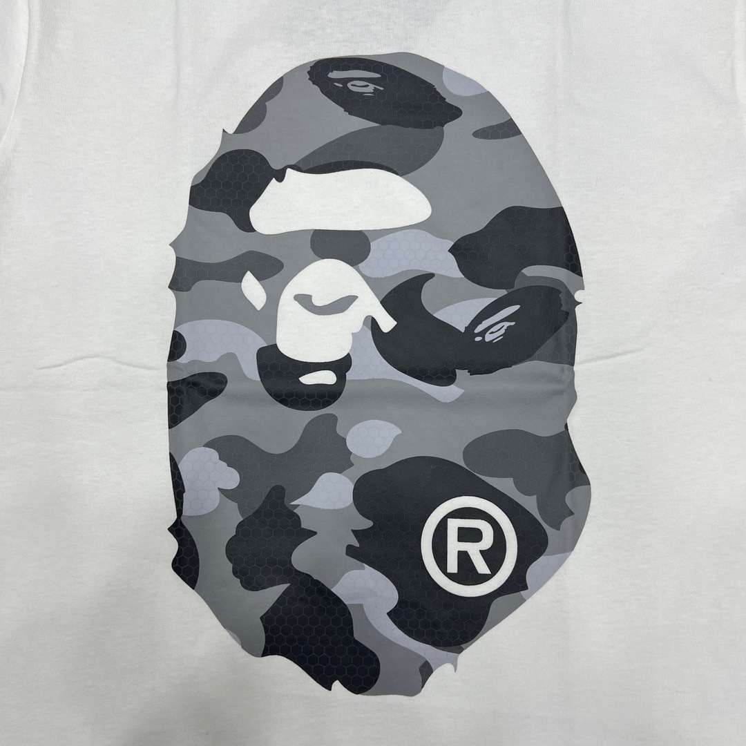 BAPE Front Back Big Camo Ape Head Tee  P120 