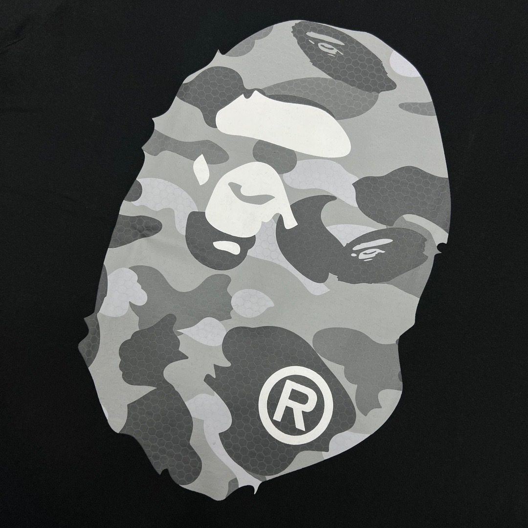 BAPE Front Back Big Camo Ape Head Tee  P120 