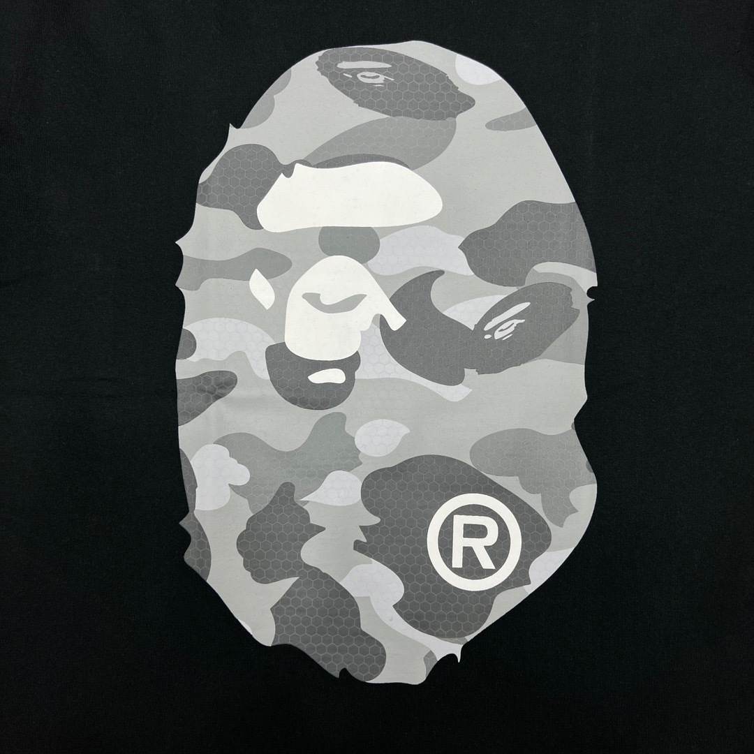 BAPE Front Back Big Camo Ape Head Tee  P120 