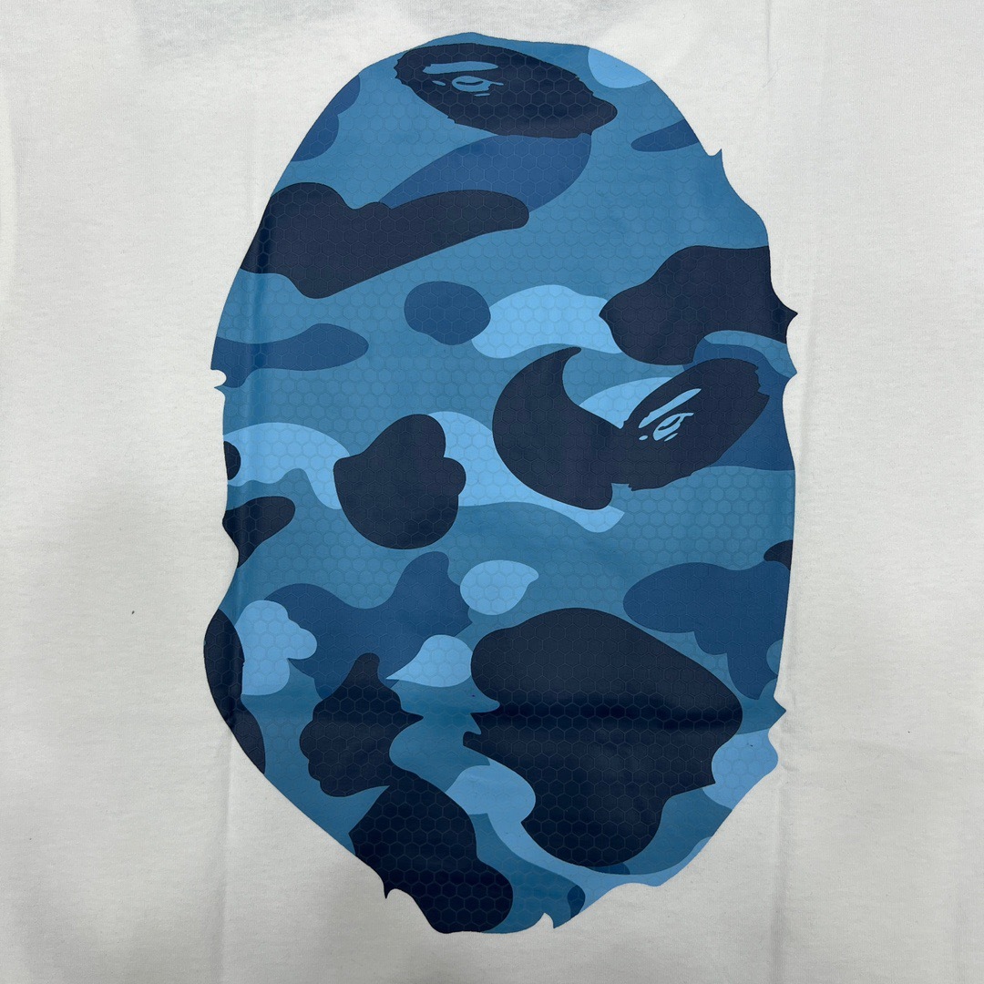 BAPE Front Back Big Camo Ape Head Tee  P120 