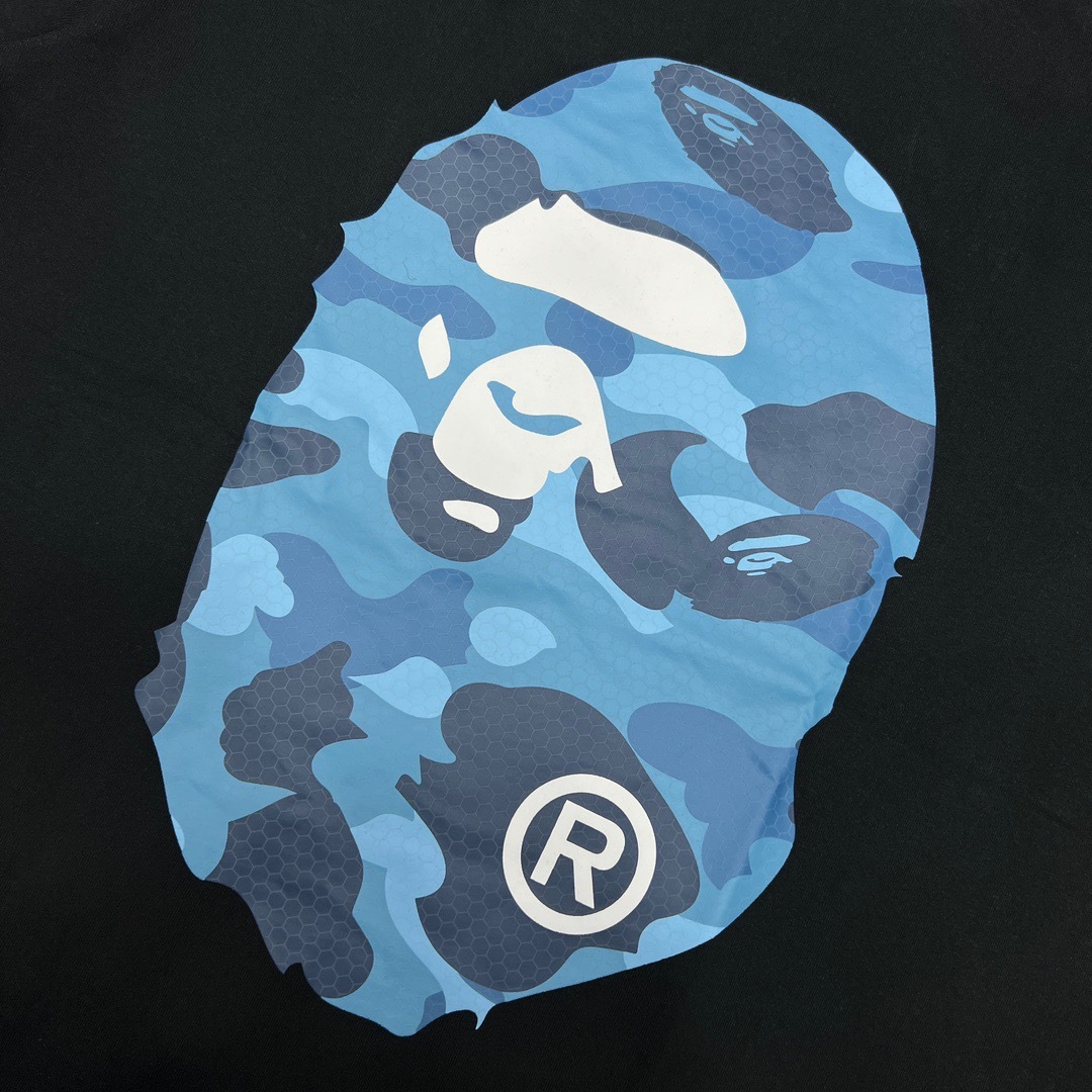 BAPE Front Back Big Camo Ape Head Tee  P120 
