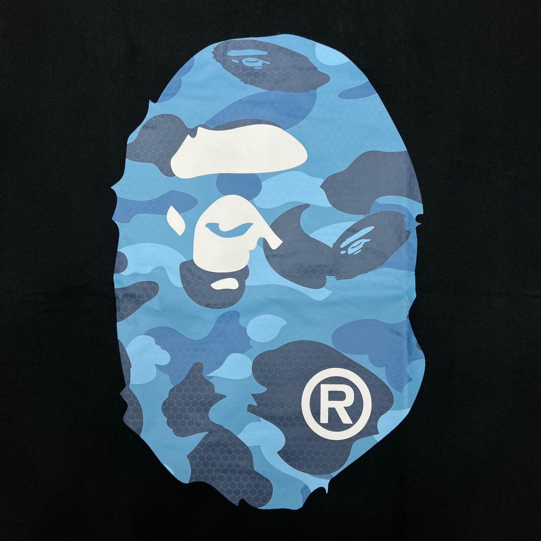 BAPE Front Back Big Camo Ape Head Tee  P120 