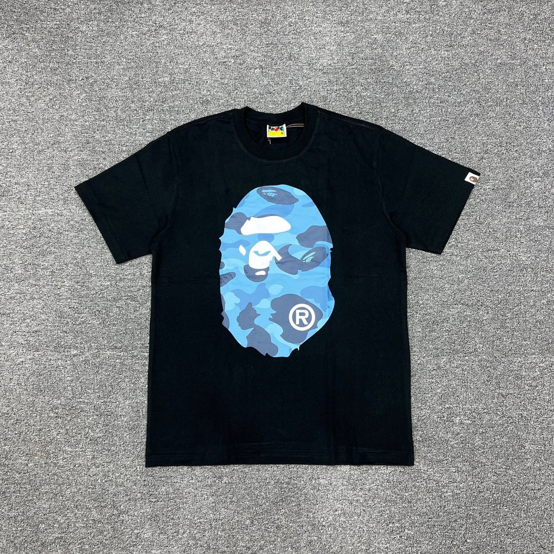 BAPE Front Back Big Camo Ape Head Tee  P120 