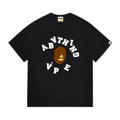 BAPE Inverted Arch Ape Tee Black White  P120 282 01