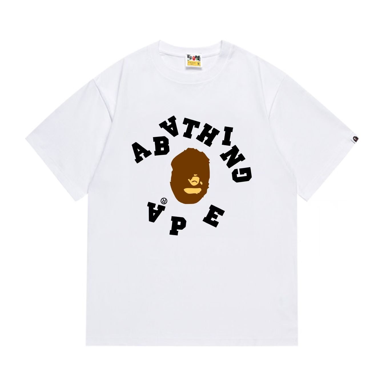 BAPE Inverted Arch Ape Tee Black White  P120 282