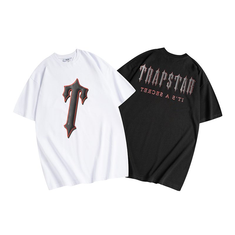 Trapstar It's A Secret Gothic T-Shirt - Black/White P120 633
