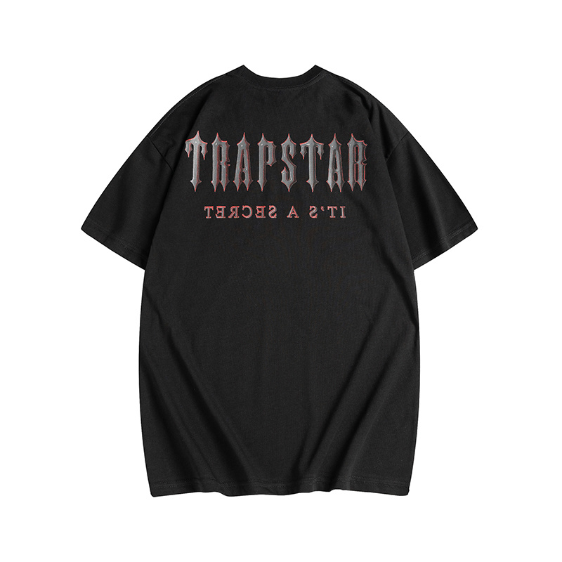 Trapstar It's A Secret Gothic T-Shirt - Black/White P120 633