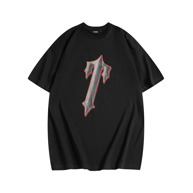 Trapstar It's A Secret Gothic T-Shirt - Black/White P120 633