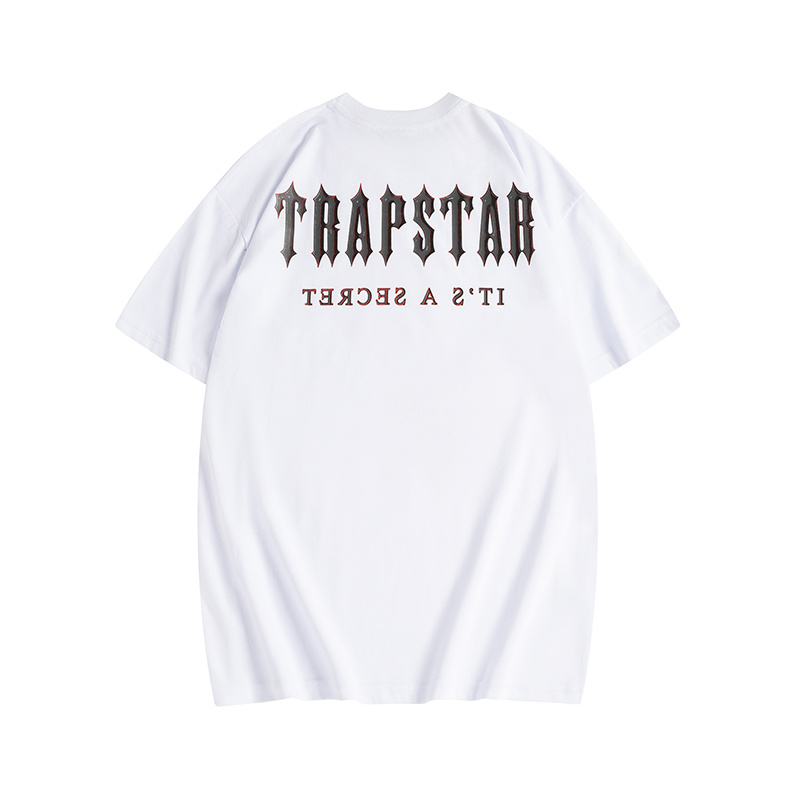 Trapstar It's A Secret Gothic T-Shirt - Black/White P120 633