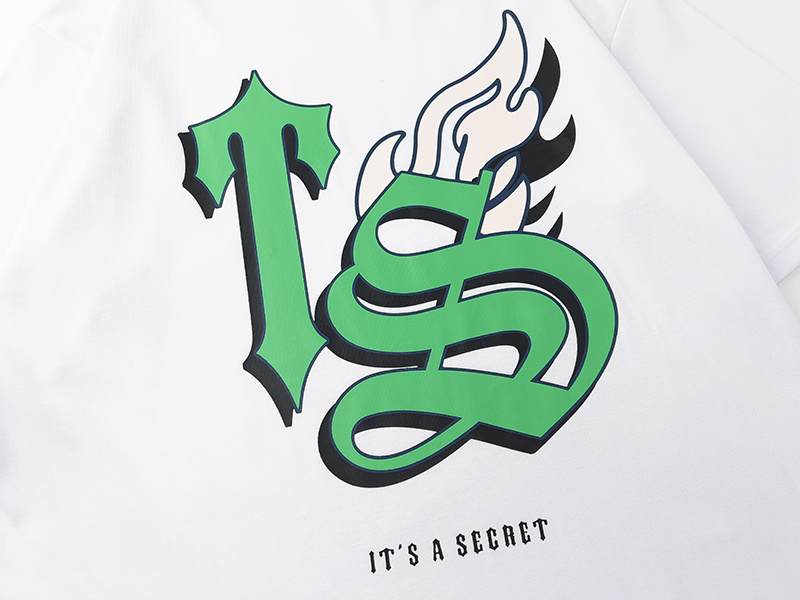 Trapstar It's A Secret TS Flame Tee - Black/White P120 634