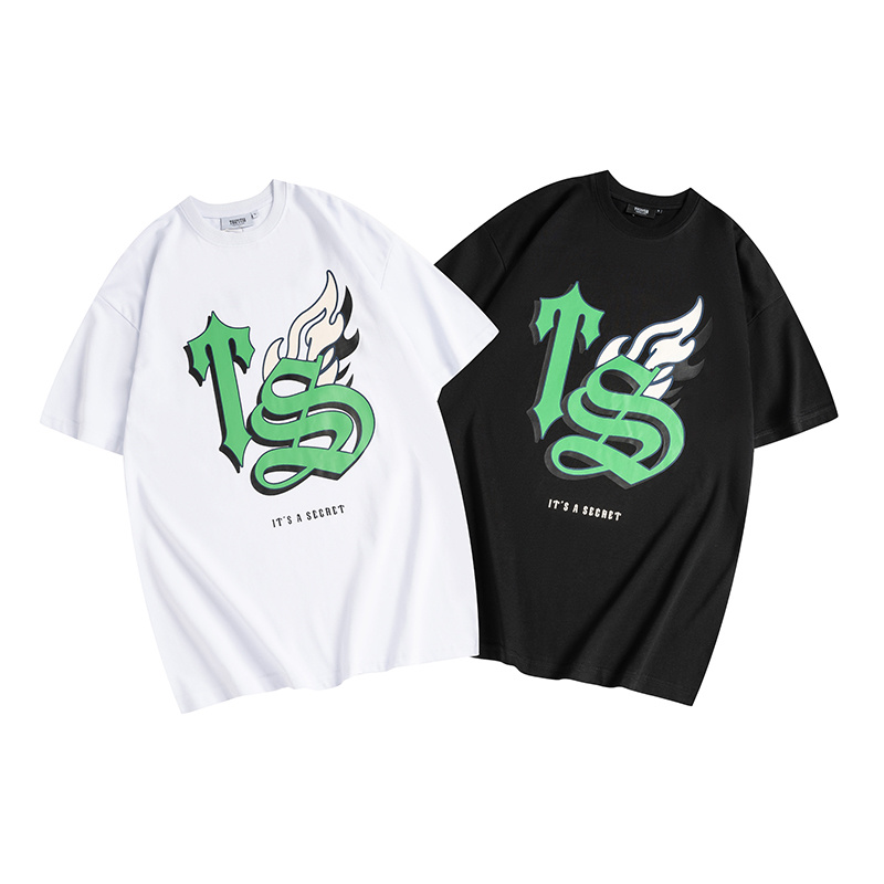 Trapstar It's A Secret TS Flame Tee - Black/White P120 634
