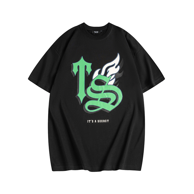 Trapstar It's A Secret TS Flame Tee - Black/White P120 634