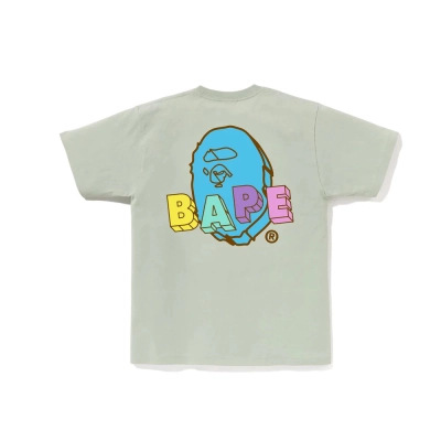 BAPE Popsicle Pastel 3D Letter Dual Print Tee P120 719 02