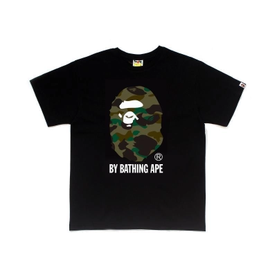 BAPE Multi Camo Ape Letter Basic Tee P120 D167# 02