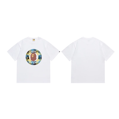 BAPE Plaid Busy Works Circle Ape Tee P120 SC072 02