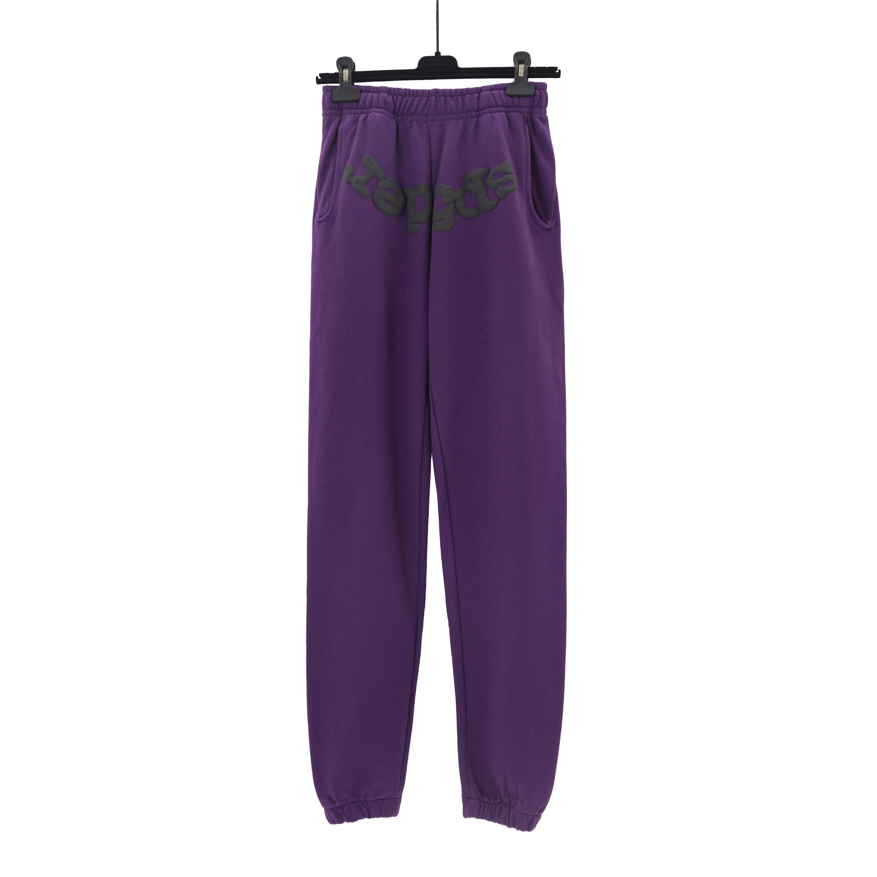 Sp5der Worldwide 555 Web Graphic Sweatpants Blue/Deep Purple/Neon Green/Black P150 143-2