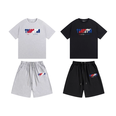 Trapstar It's A Secret Chenille Patch Tracksuit - Black/Grey/White P260 625-626 02