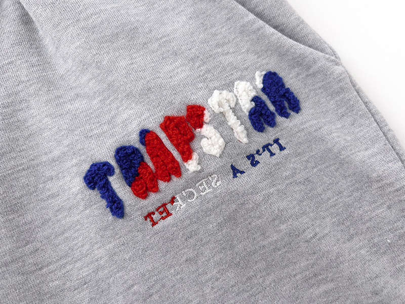 Trapstar It's A Secret Chenille Patch Tracksuit - Black/Grey/White P260 625-626