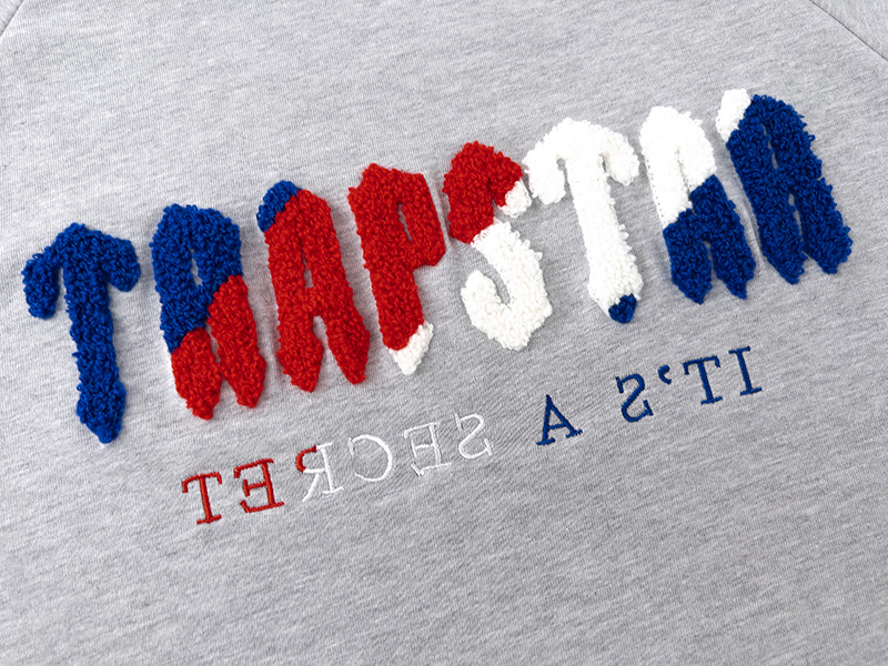 Trapstar It's A Secret Chenille Patch Tracksuit - Black/Grey/White P260 625-626