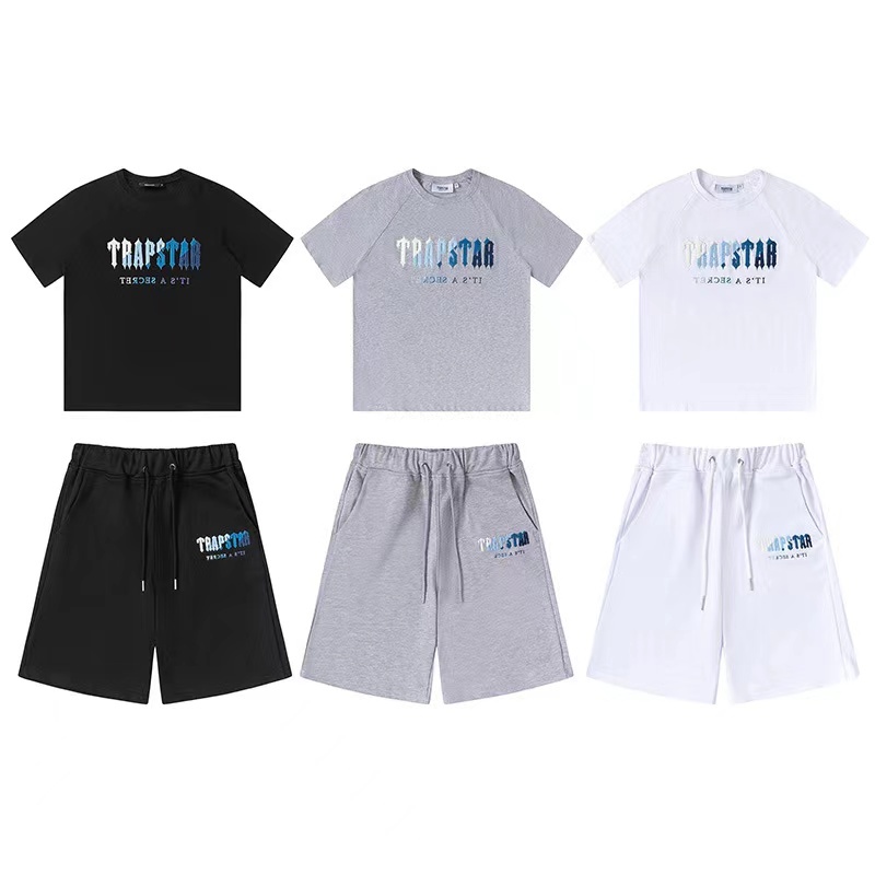 Trapstar Decoded Chenille Embroidery Set - Black/Grey/White P260 629-630